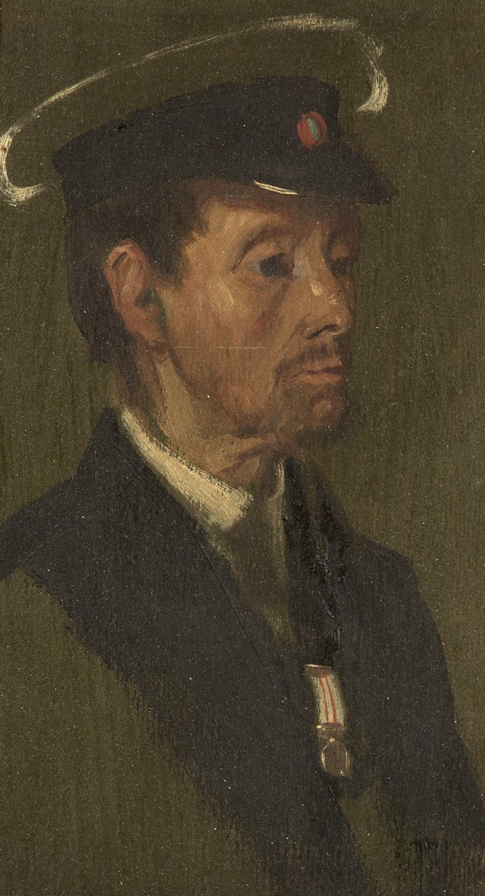 H. Fitzpatrick 肖像，97 世纪，约 1920 年（面板上的油彩） 作者 乔治·埃德蒙·巴特勒