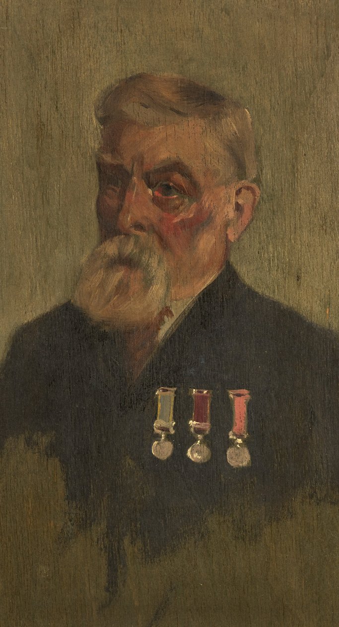 J. C. Milton 的肖像，3rd，c. 1920（面板上的油） 作者 乔治·埃德蒙·巴特勒