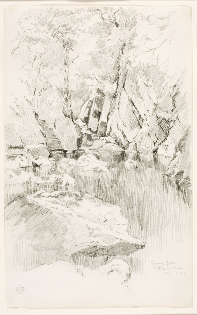 仙女谷，贝特沃斯-伊-科伊德（Bettws-y-Coed 作者 乔治·埃尔伯特·布尔
