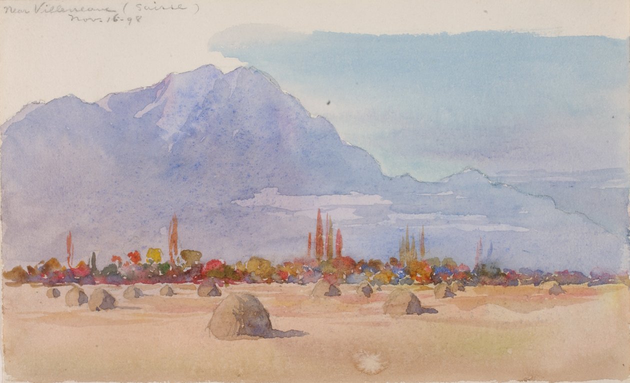 瑞士Villeneuve附近，1898年。 作者 乔治·埃尔伯特·布尔