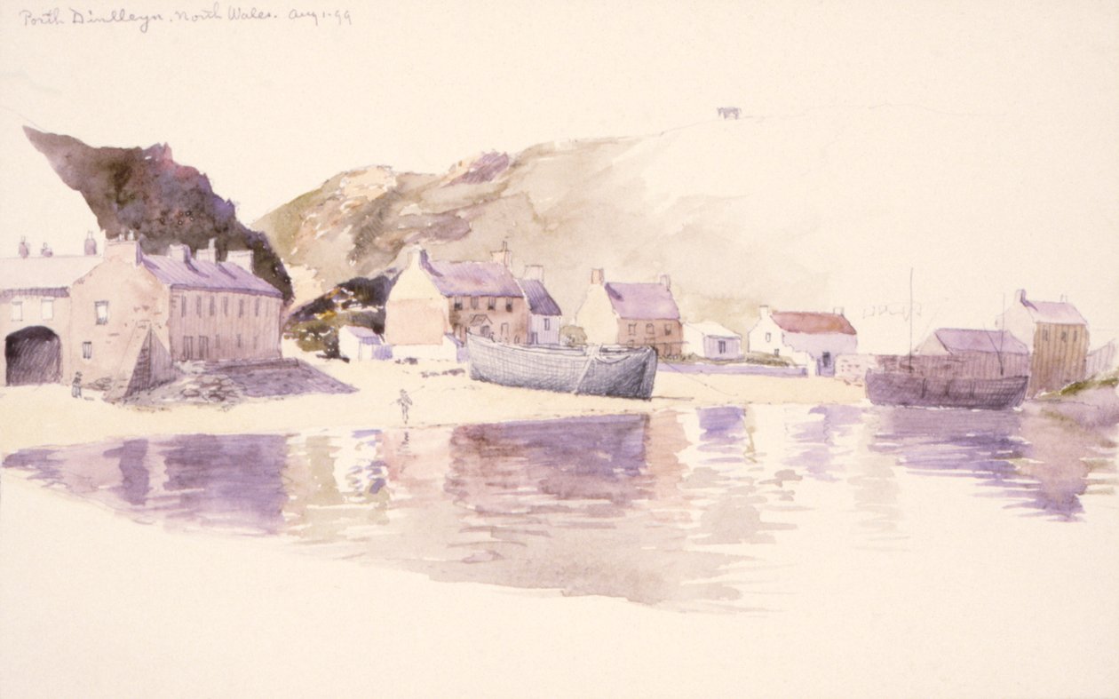 北威尔士的Porth Dinlleyn，1899年。 作者 乔治·埃尔伯特·布尔