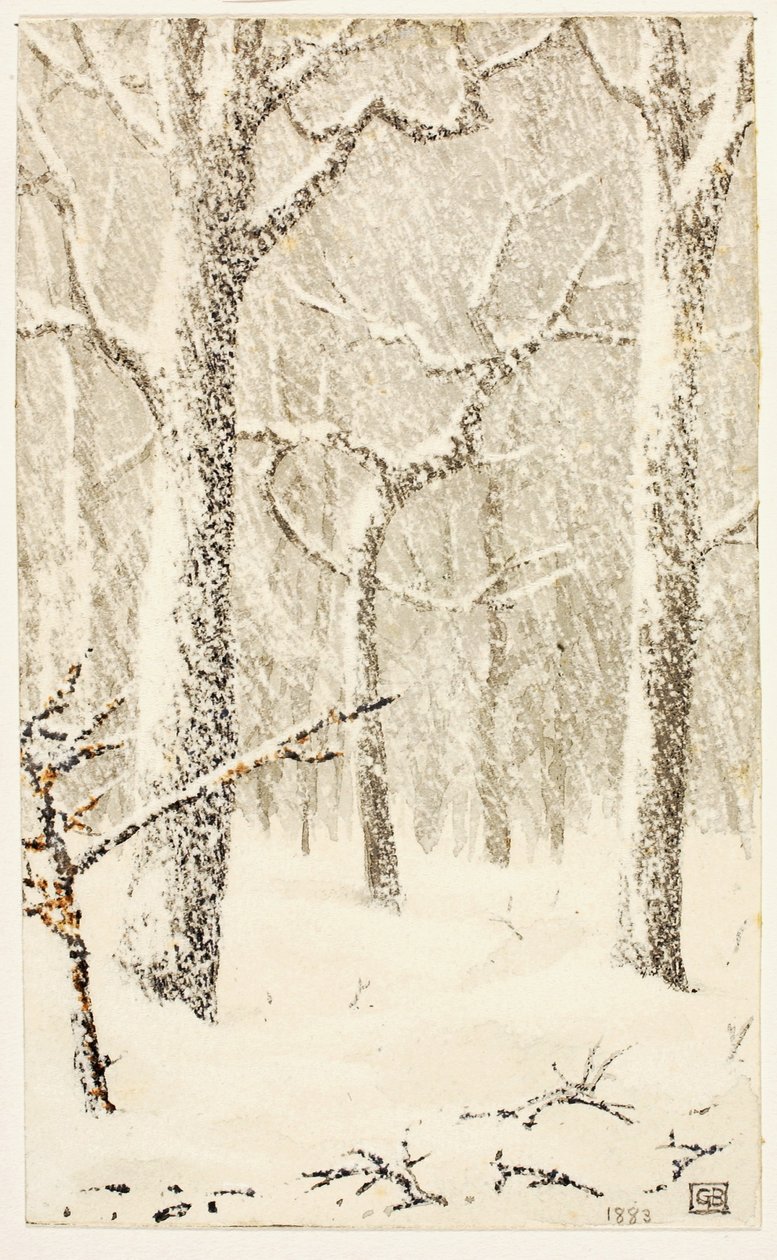 无题（雪中的树） 作者 乔治·埃尔伯特·布尔
