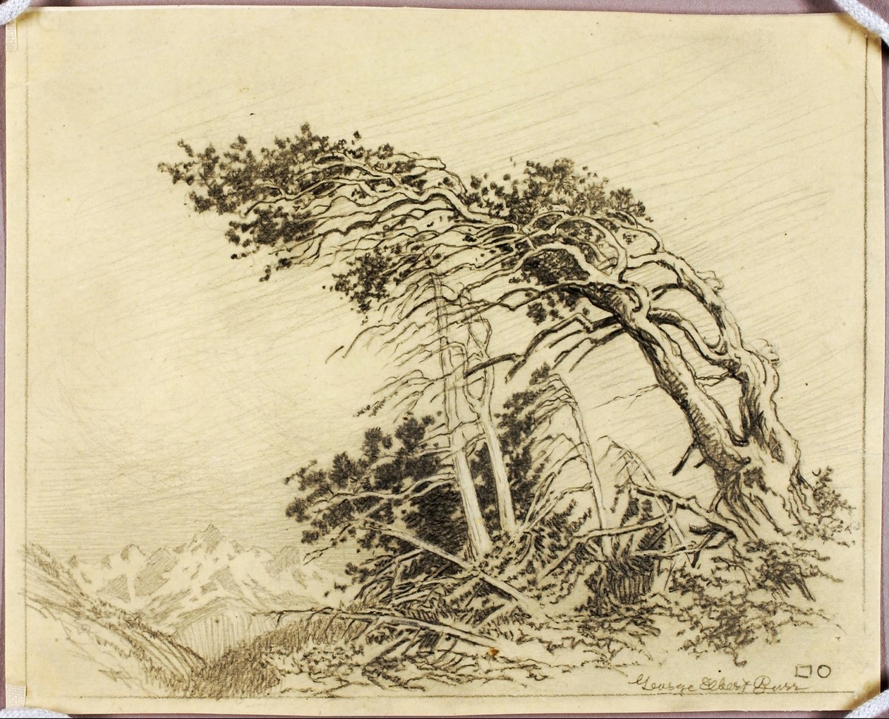 无题（《风之故乡》[第 1 号]的转印画） 作者 乔治·埃尔伯特·布尔