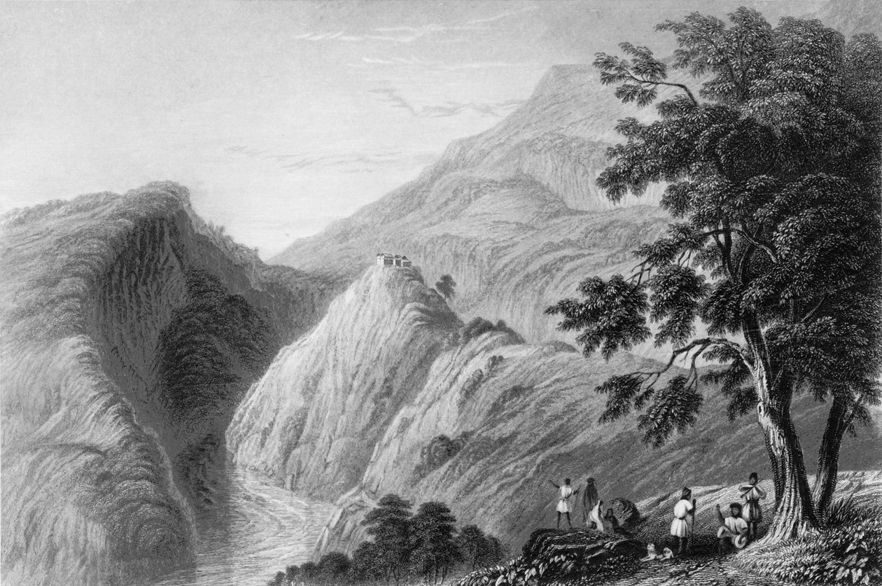 库尔萨里附近的景色》，1838年。 作者 乔治·弗朗西斯·怀特