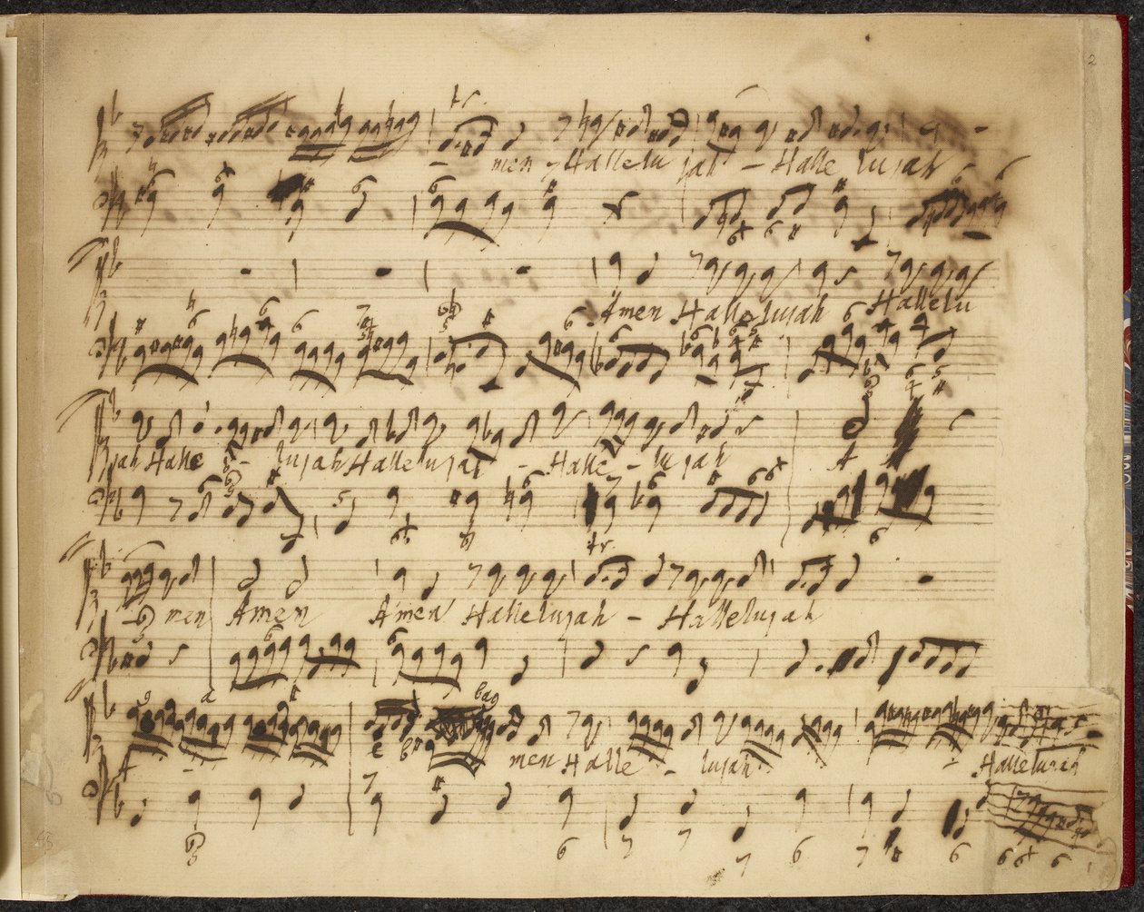 R.M.20.f.12，no.2 杂集和选集卷 VI.，约 1735-50（纸上墨迹） 作者 乔治·弗雷德里克·汉德尔