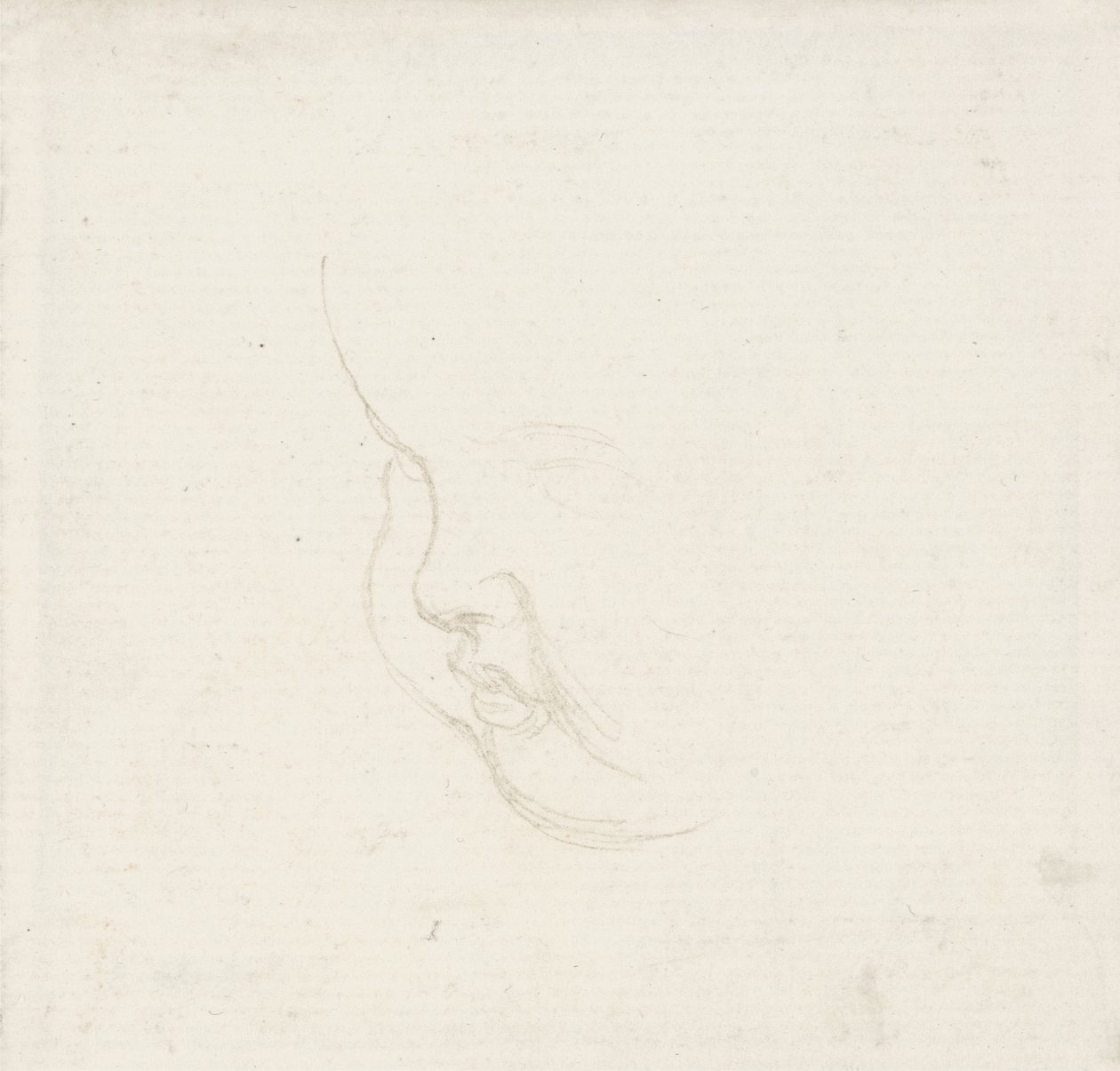 研究一个孩子的头，c.1860（石墨） 作者 乔治·弗雷德里克·沃茨
