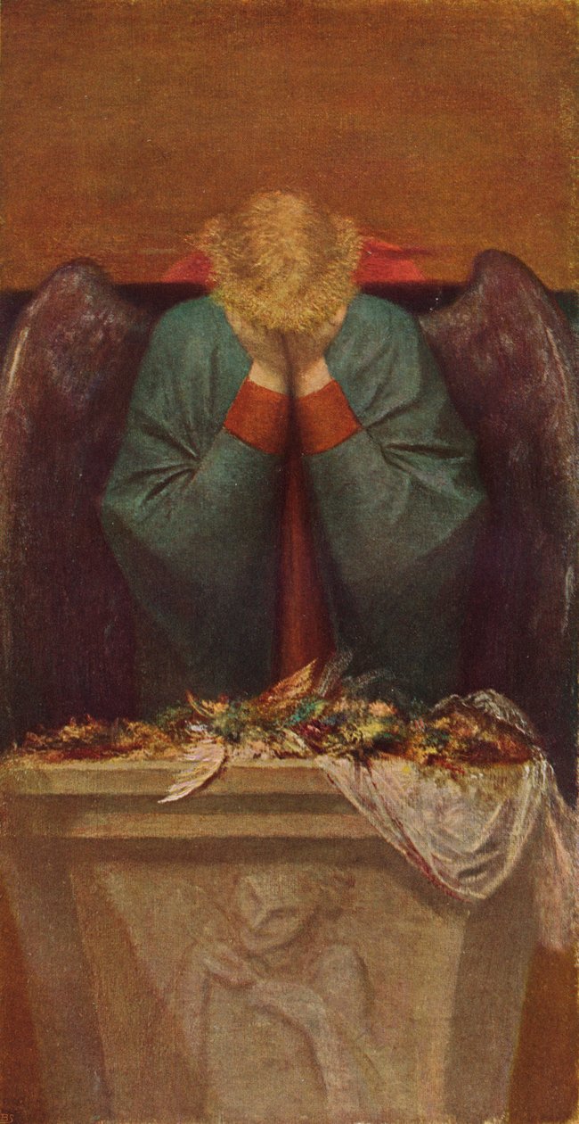 悲伤的天使，c1837-1903,1903年 作者 乔治·弗雷德里克·沃茨