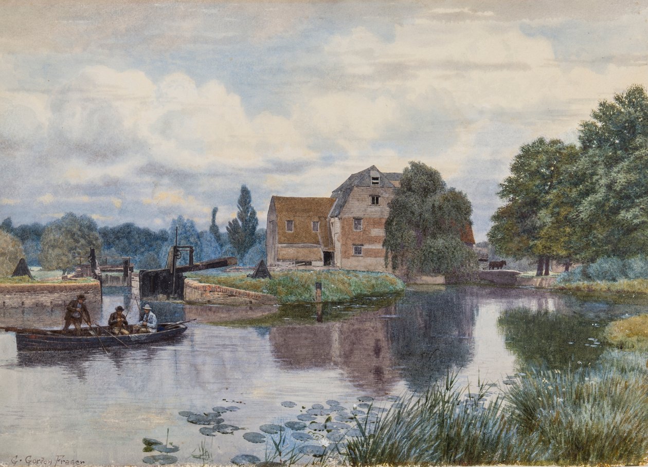 Hemingford Mill，On the Ouse，Huntingdonshire 作者 乔治·戈登·弗雷泽
