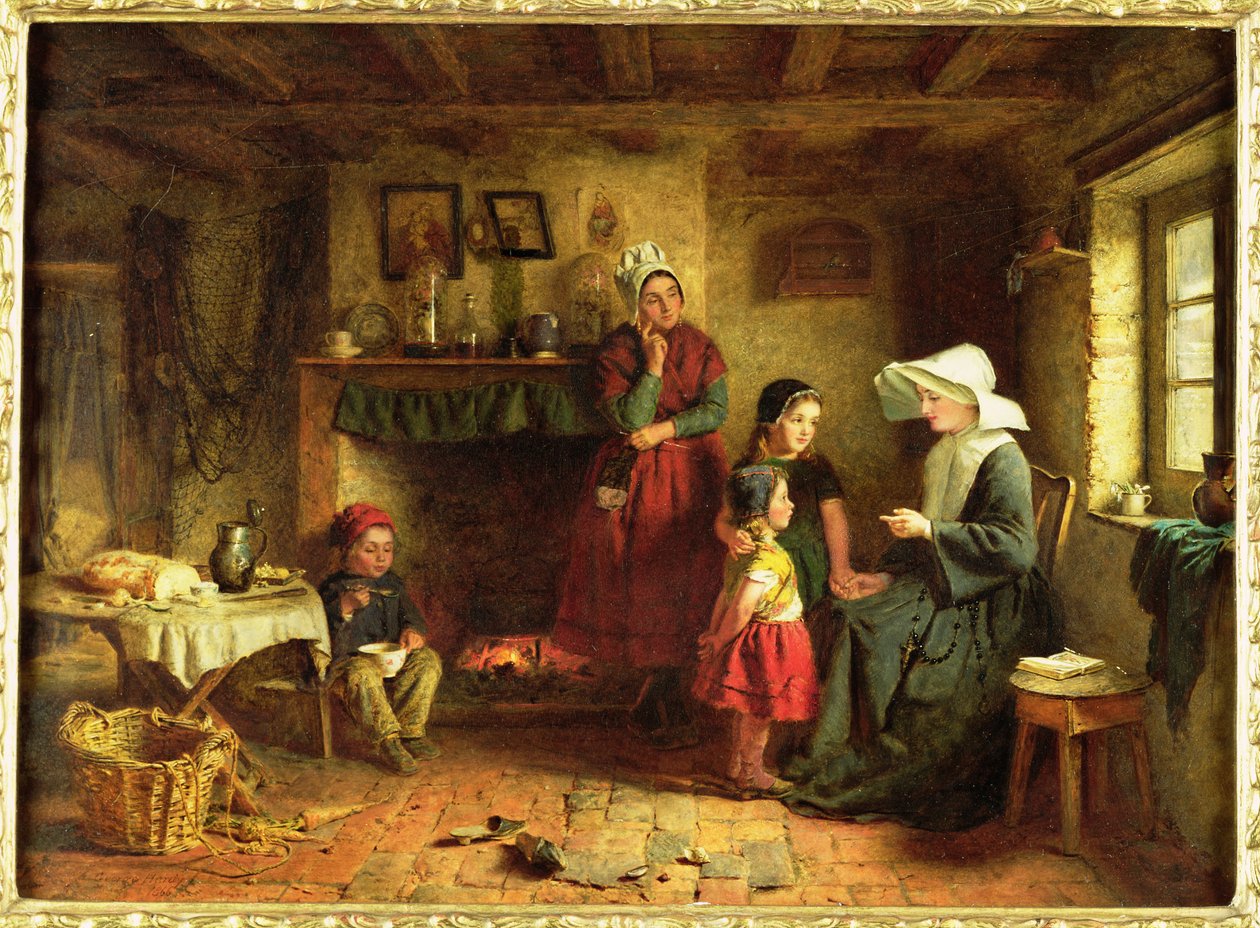 慈善姐妹，1866年 作者 乔治·哈迪