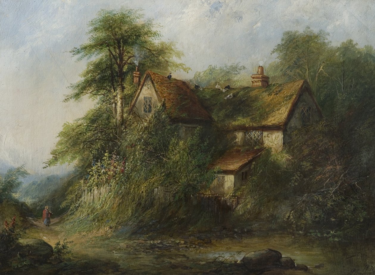 乡村小屋，1871年 作者 乔治·哈里森