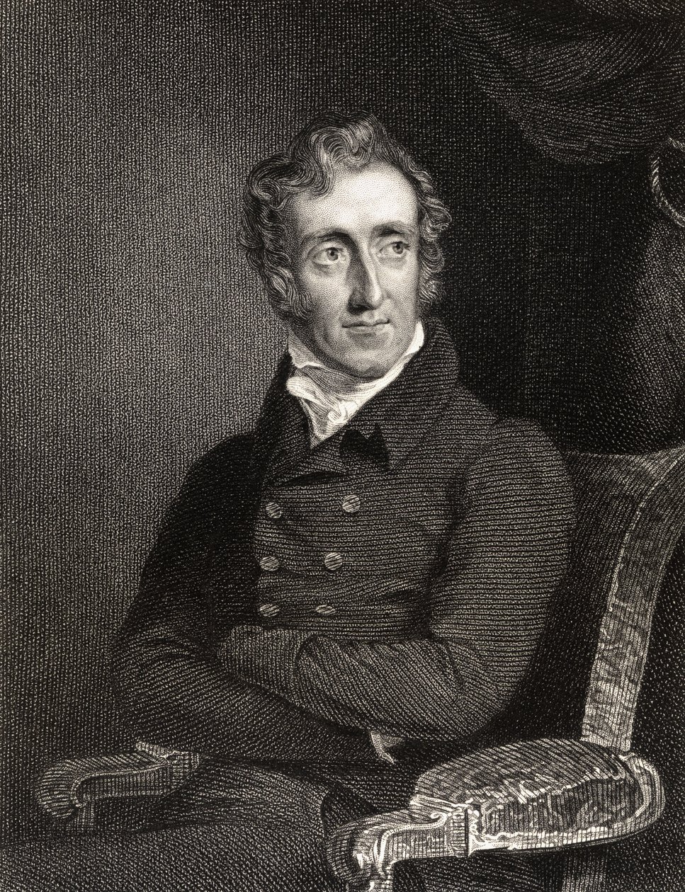 Henry Welbore Agar Ellis，第二个子女克利夫登，由Edward Scriven（1775-1841）雕刻，来自&39;国家肖像画廊，第二卷&39;，出版于1835年 作者 乔治·海特