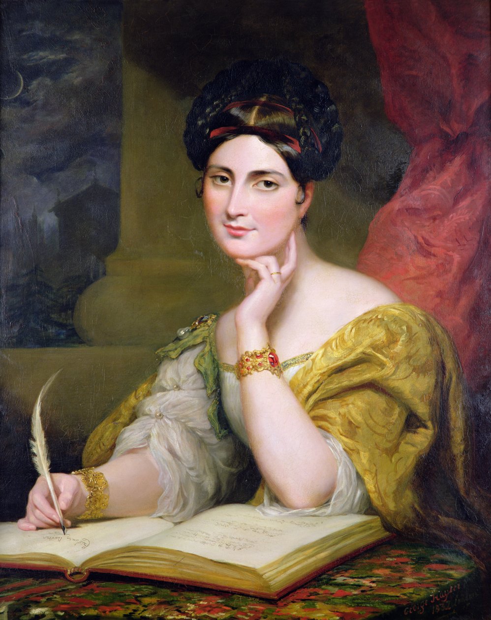 Portrait of the Hon. Mrs. Caroline Norton 作者 乔治·海特