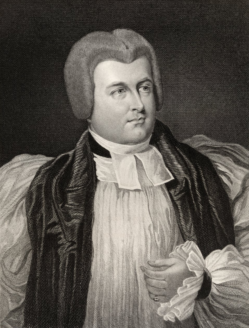 罗伯特·詹姆斯·卡尔，奇切斯特和伍斯特主教，由TA Dean（fl.1773-1840）镌刻，来自“国家肖像画廊，第二卷”，第1835页 作者 乔治·海特