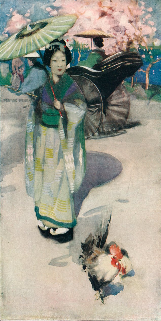 东京长廊，大约1894年 作者 乔治·亨利