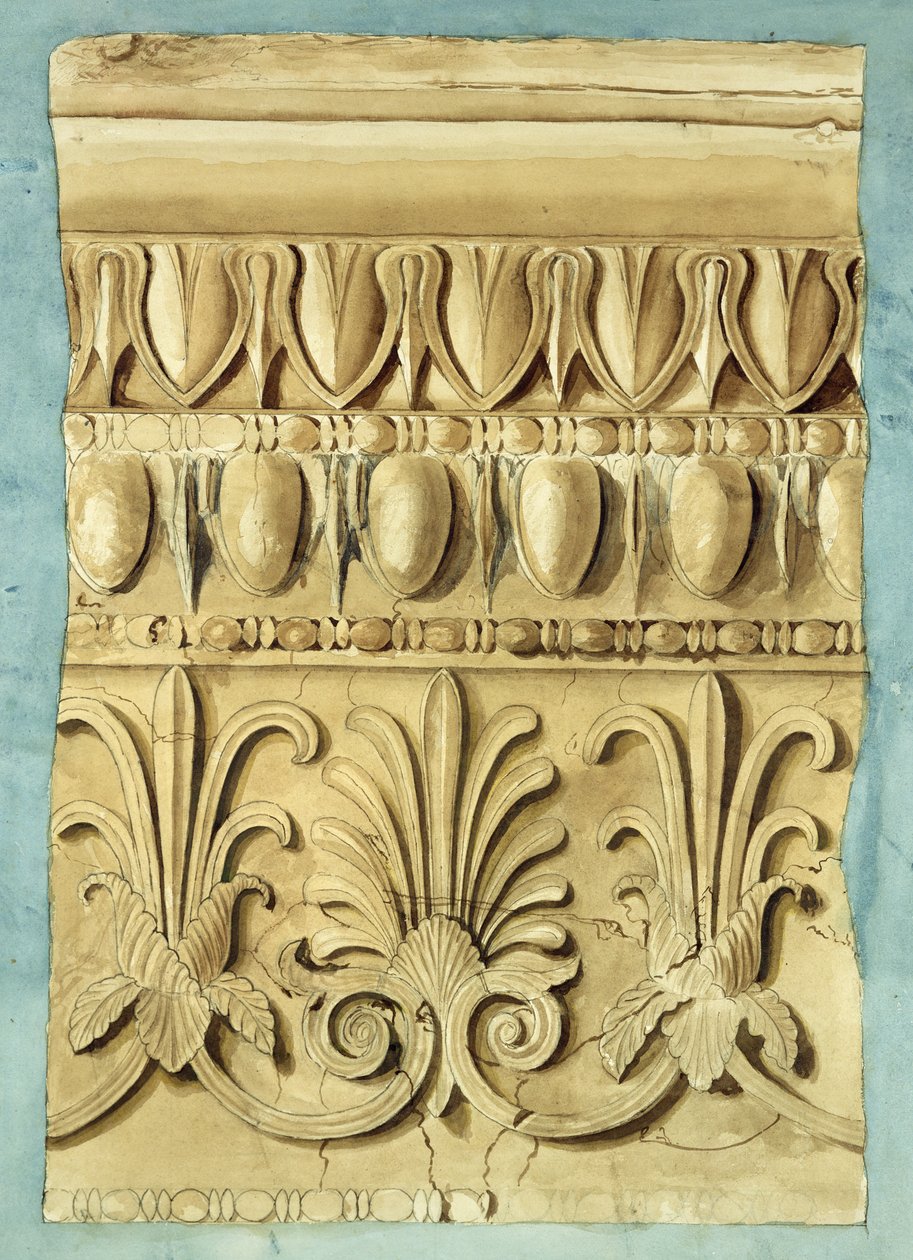 建筑碎片，1837年（纸上写着） 作者 乔治·亨利·贝利