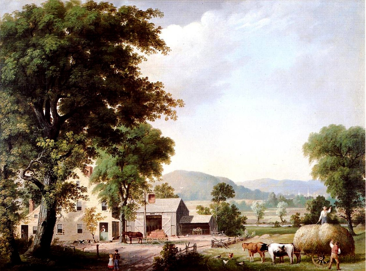 Haying at Jones Inn，1854 作者 乔治·亨利·杜里