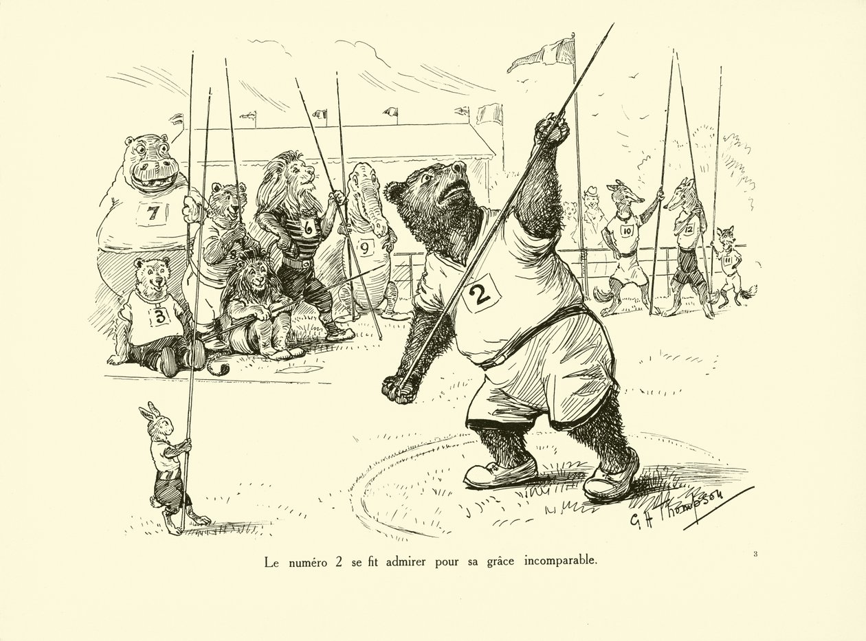 2 号因其无与伦比的优雅而备受赞誉（石版画） 作者 乔治·亨利·汤普森