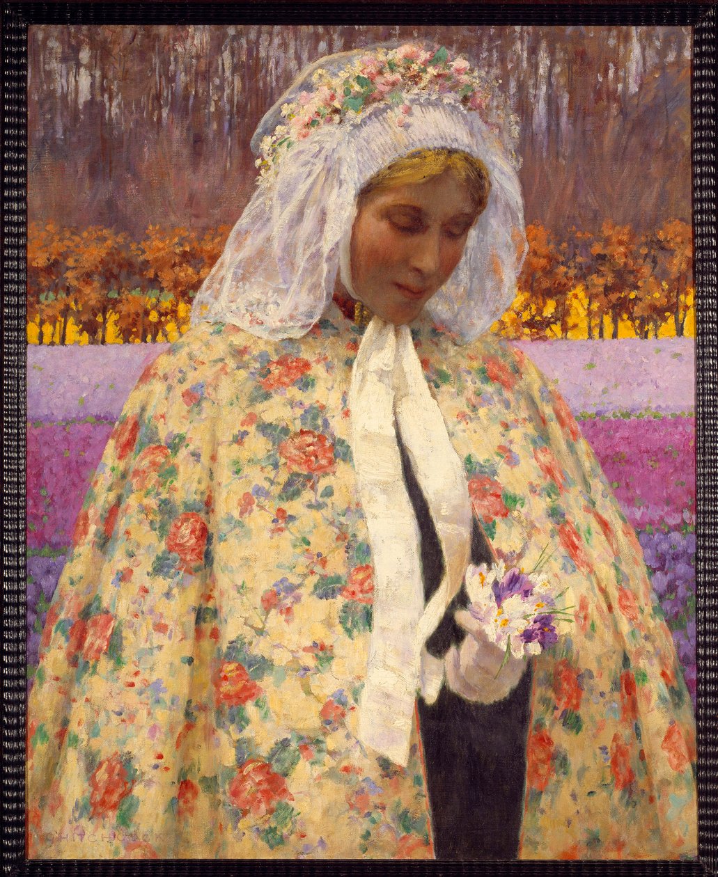 La Mariie Painting by George Hitchcock (1850-1913) (ec.amer) 1906 Private Collection 作者 乔治·希区柯克