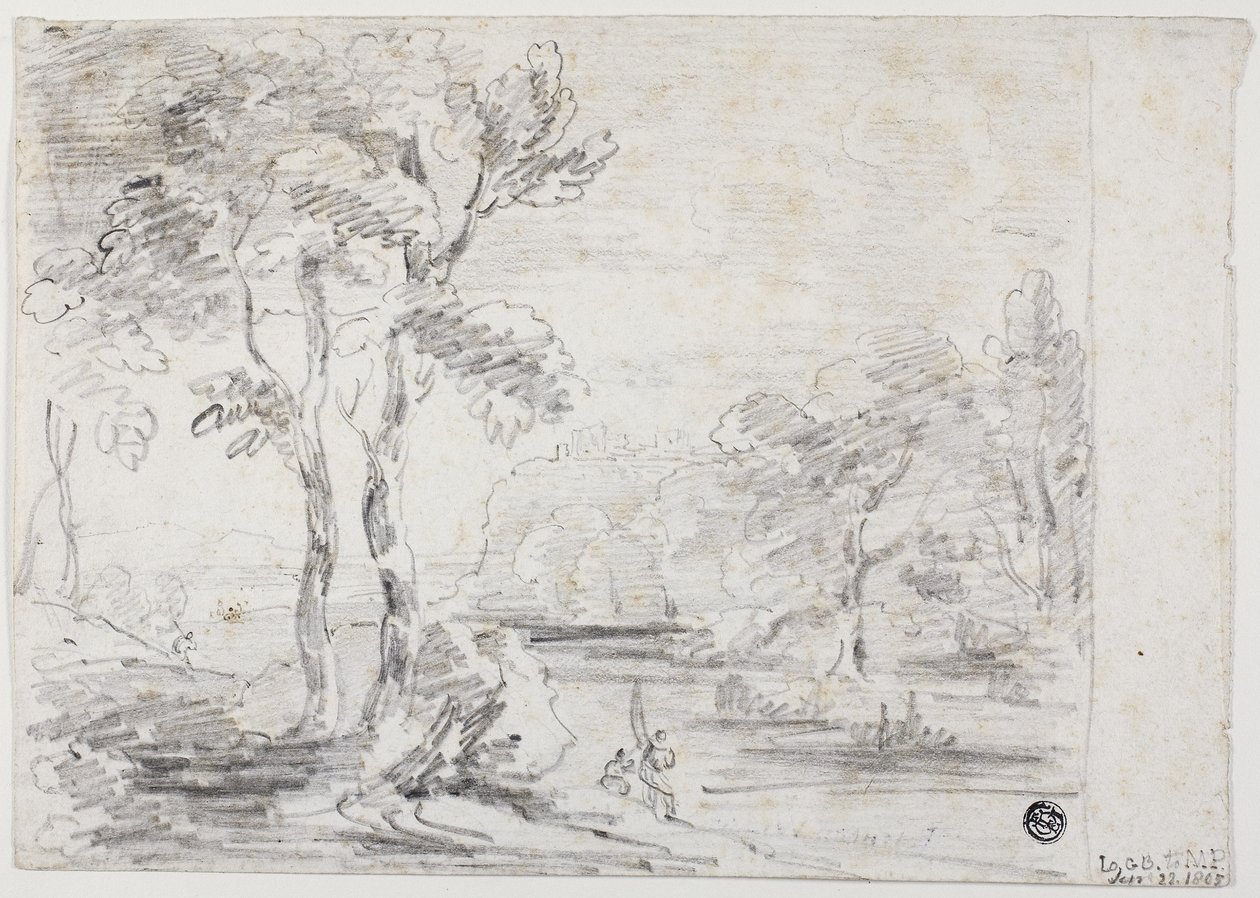 阿卡狄亚景观，1805年 作者 乔治·豪兰·博蒙特