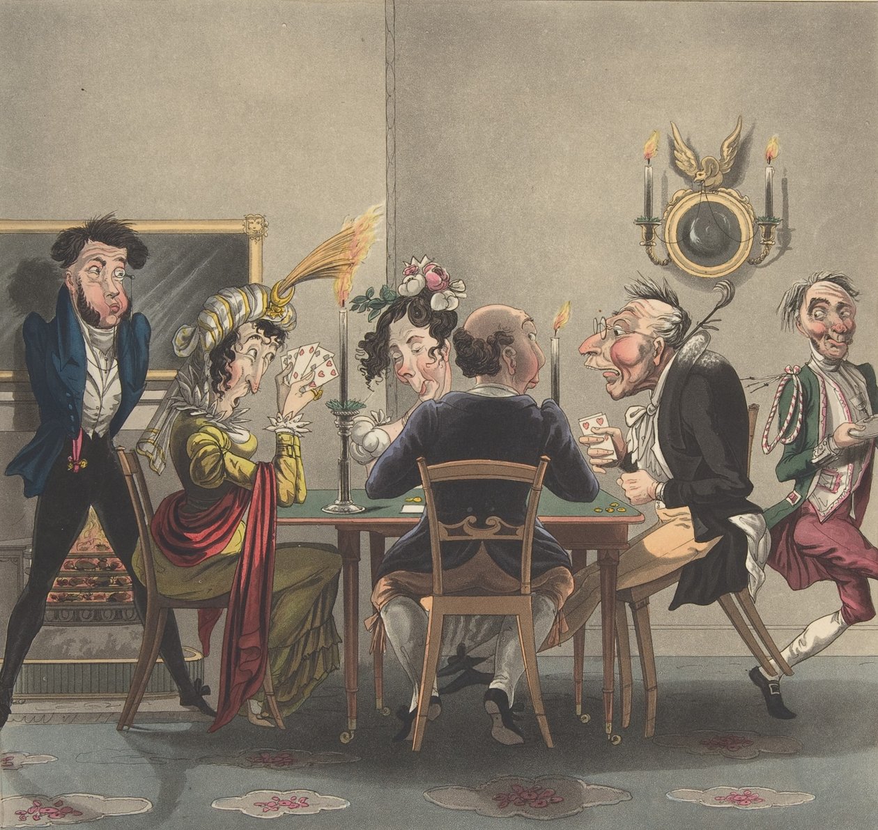 一个真正的橡胶!At Whist, ca. 1825, ca. 1825. 作者 乔治·亨特