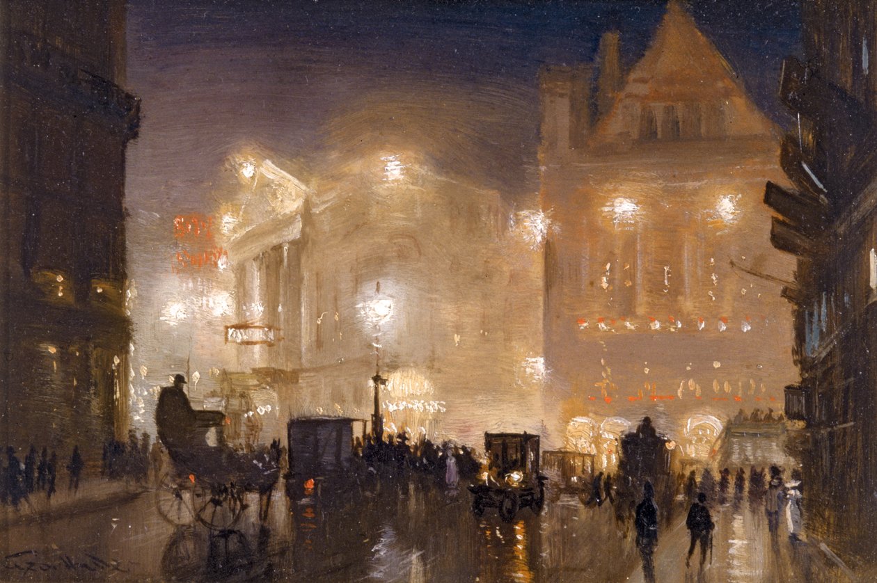 The Haymarket，London，c.1910 作者 乔治·海德·波纳尔