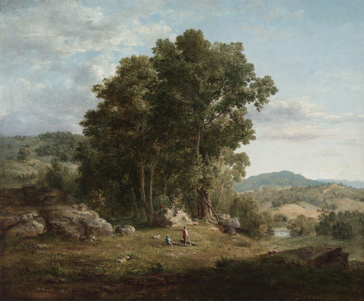 The Wood Chopper，1849年。 作者 乔治·英尼斯