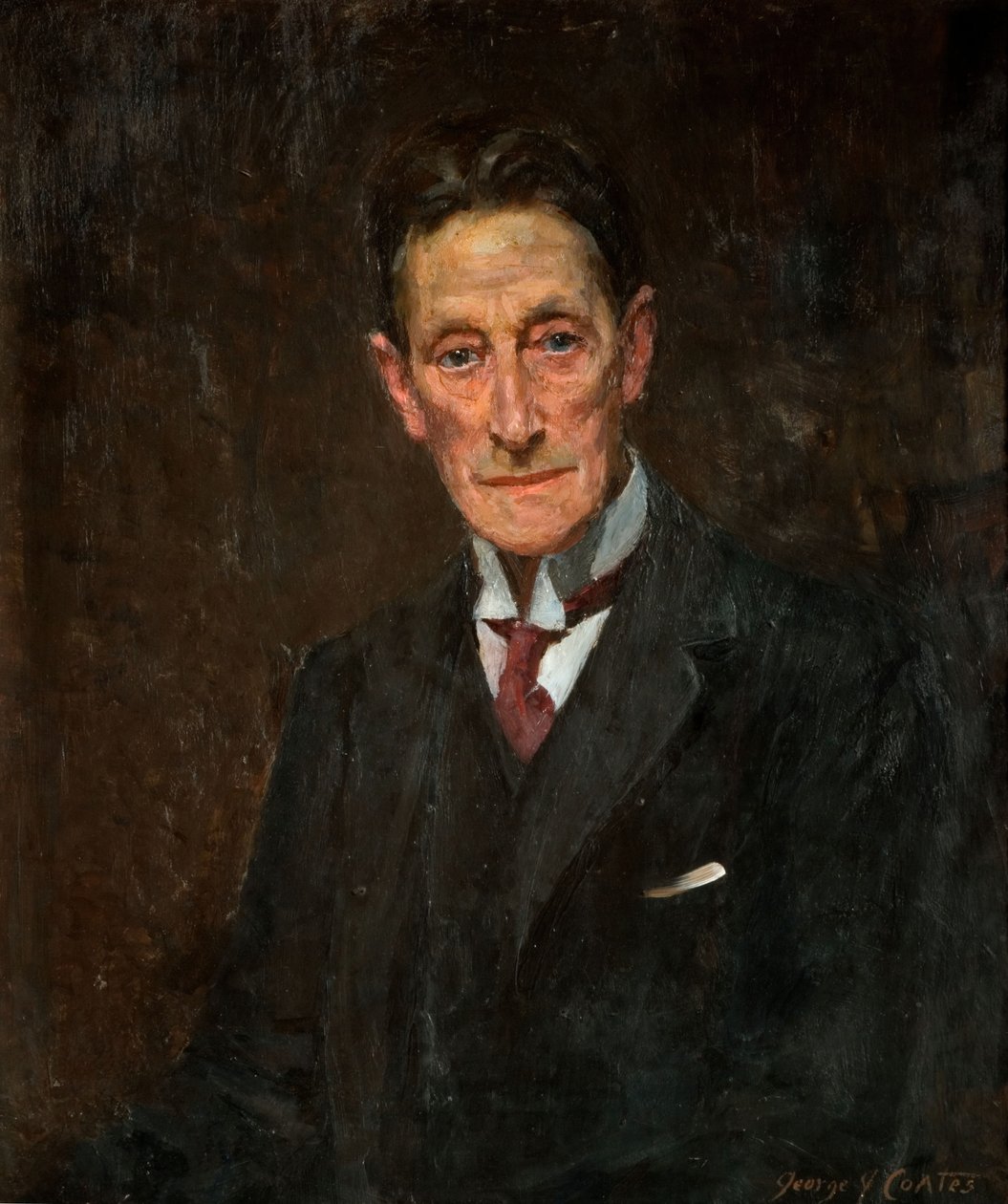 约翰斯顿-福布斯-罗伯逊爵士的画像，1900-1925。   作者 乔治·詹姆斯·科茨