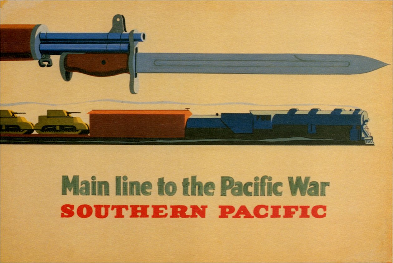 通往太平洋战争的主线。南太平洋铁路公司，1945年 作者 乔治勒纳和莱曼力量