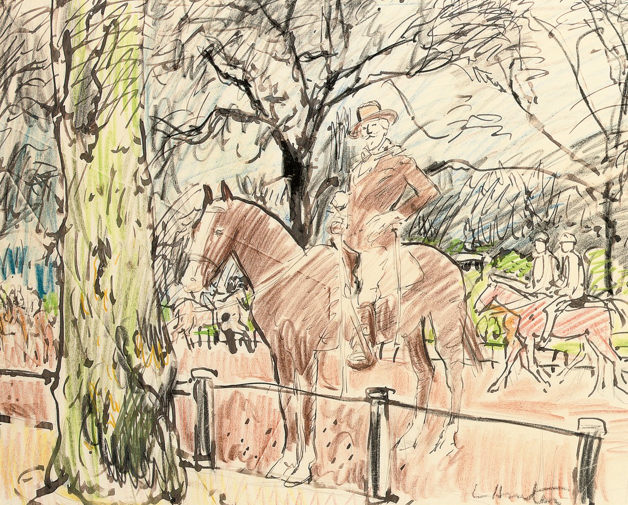 唐·罗伯托·坎宁安·格雷厄姆（Rondon Row），海德公园 作者 乔治·莱斯利·亨特