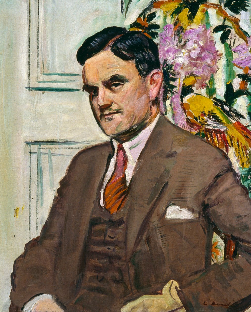 汤姆·J·霍尼曼 (Tom J Honeyman) 博士，格拉斯哥美术馆馆长，1939-54 年，c.1930（布面油画） 作者 乔治·莱斯利·亨特
