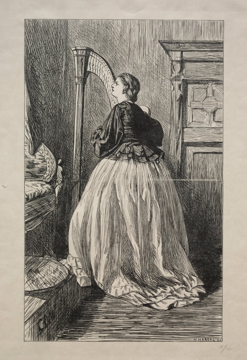 再次唱那首简单的歌，1862年。 作者 乔治·路易斯·帕尔梅拉·布森·布莫里耶