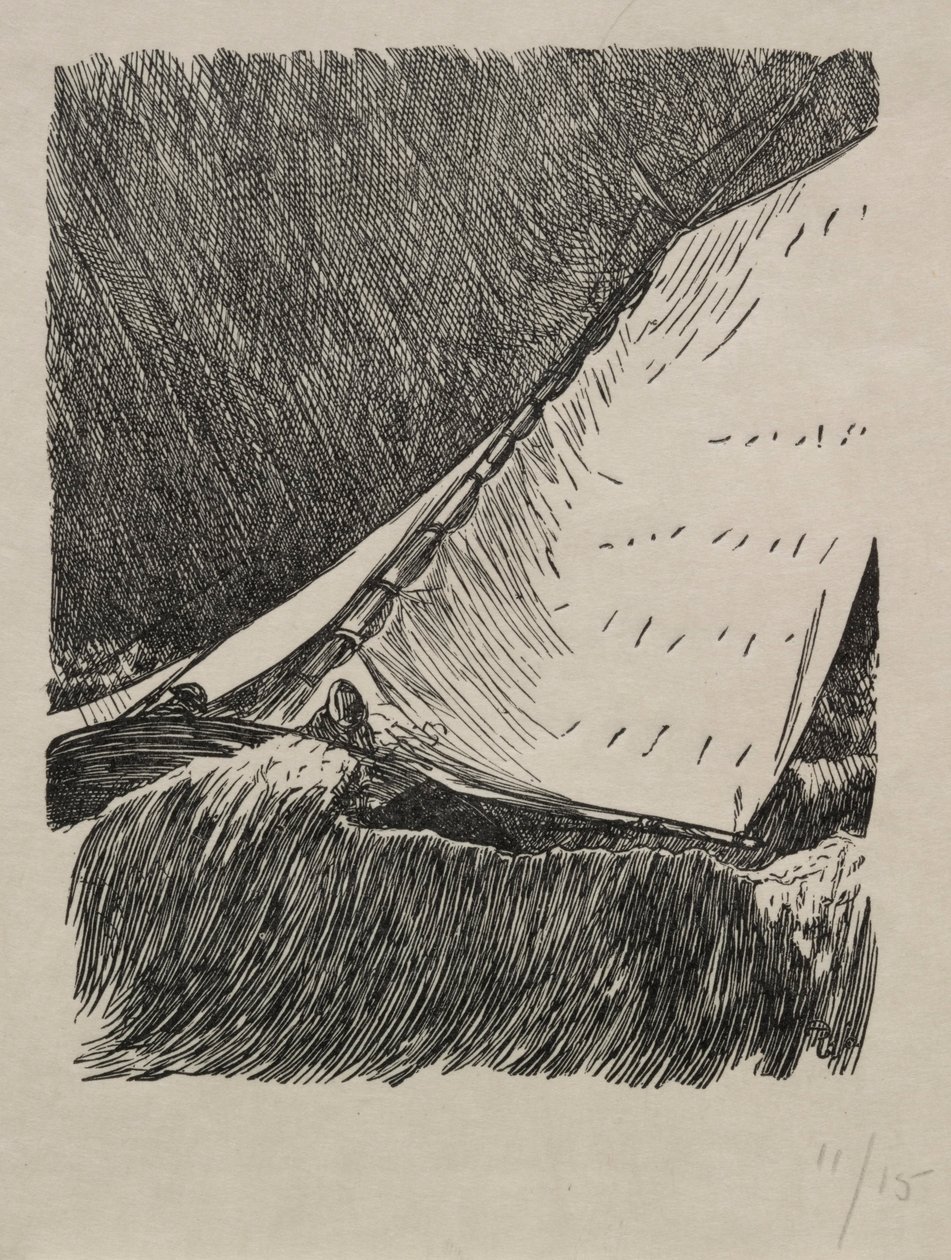 《第二个想法》，1866年。 作者 乔治·路易斯·帕尔梅拉·布森·布莫里耶