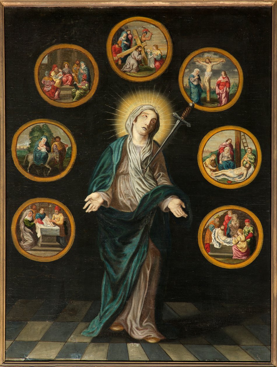 教区教堂（圣母教区教堂）。内部。绘画。 作者 Bartolomé Esteban Murillo 和工作室