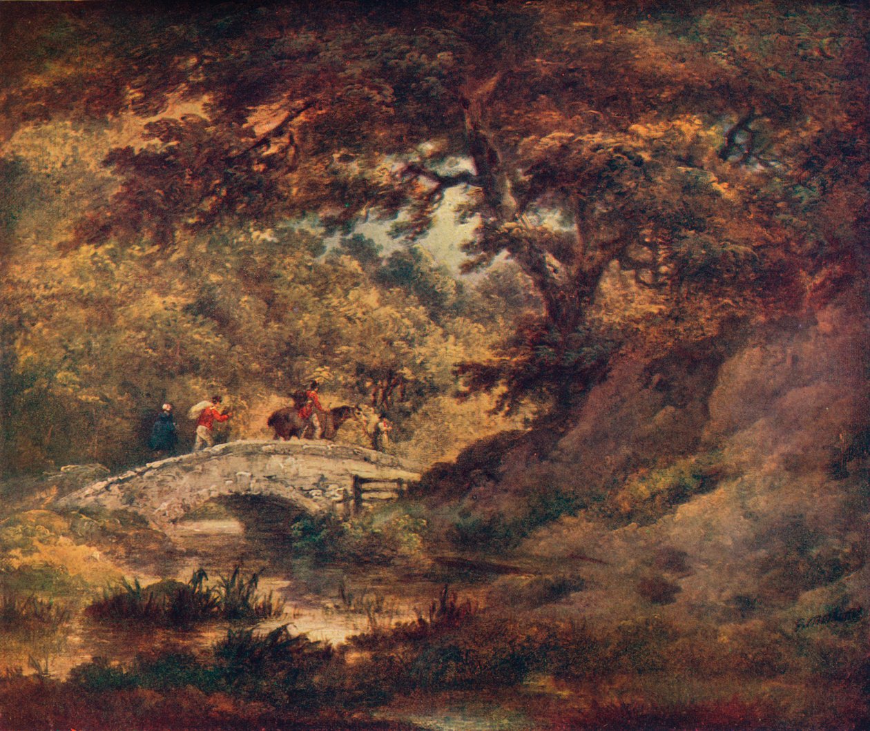林地场景，c1795 作者 乔治·莫兰德