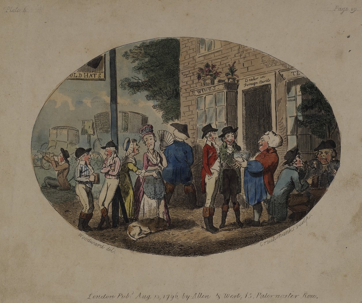 Old Hats Tavern，Uxbridge，1796 作者 乔治·穆塔德·伍德沃德