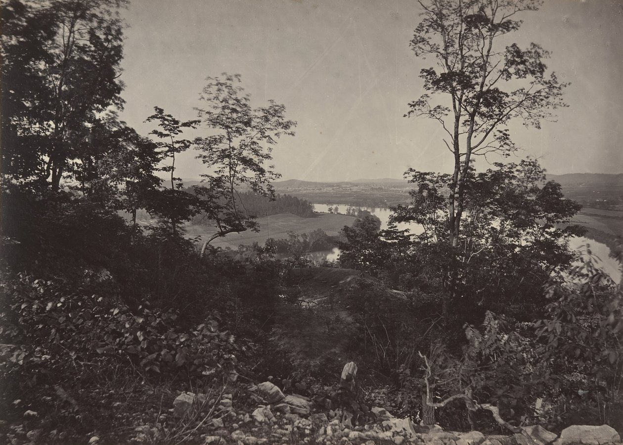 从瞭望山看查塔努加山谷，1860年代。 作者 乔治·N·巴纳德