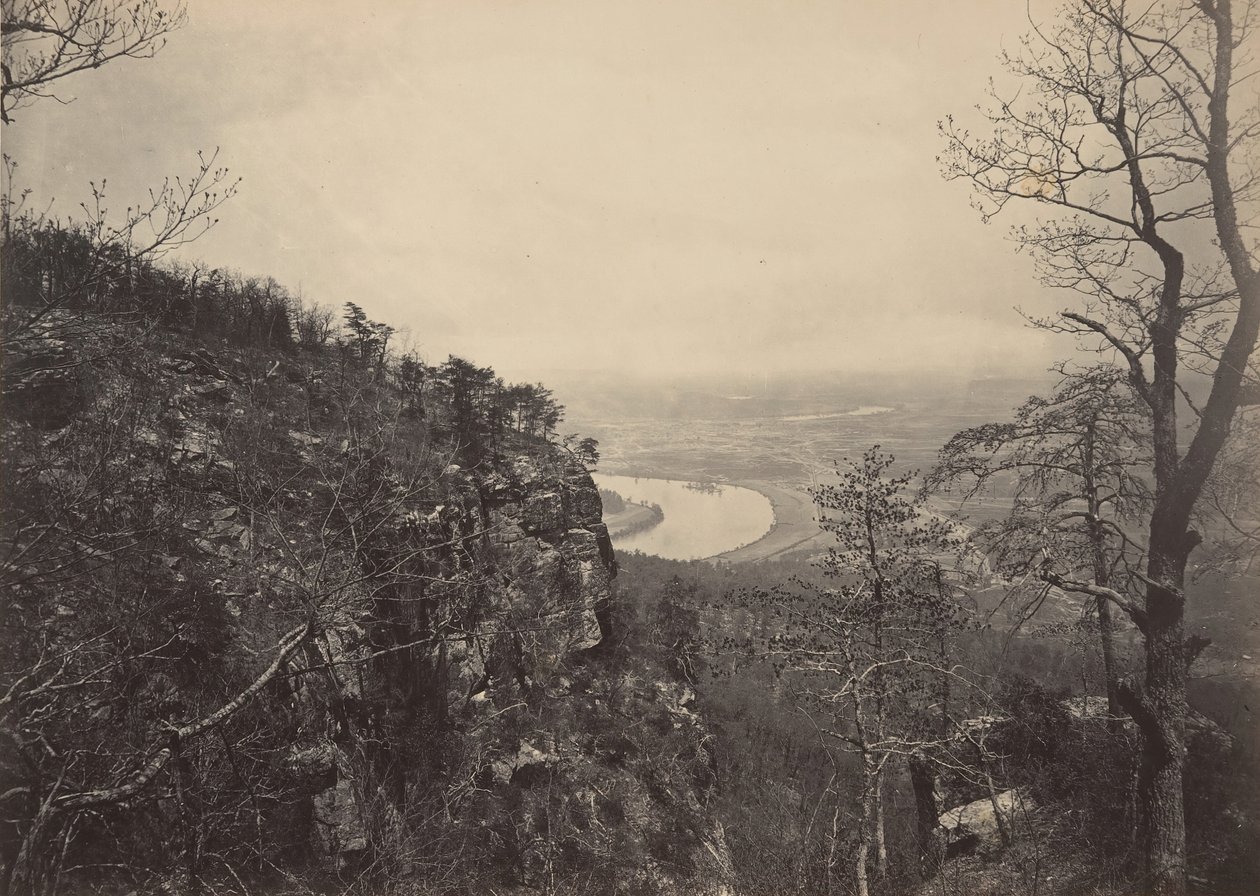 查塔努加山谷，来自望夫山第2号，1860年代。 作者 乔治·N·巴纳德