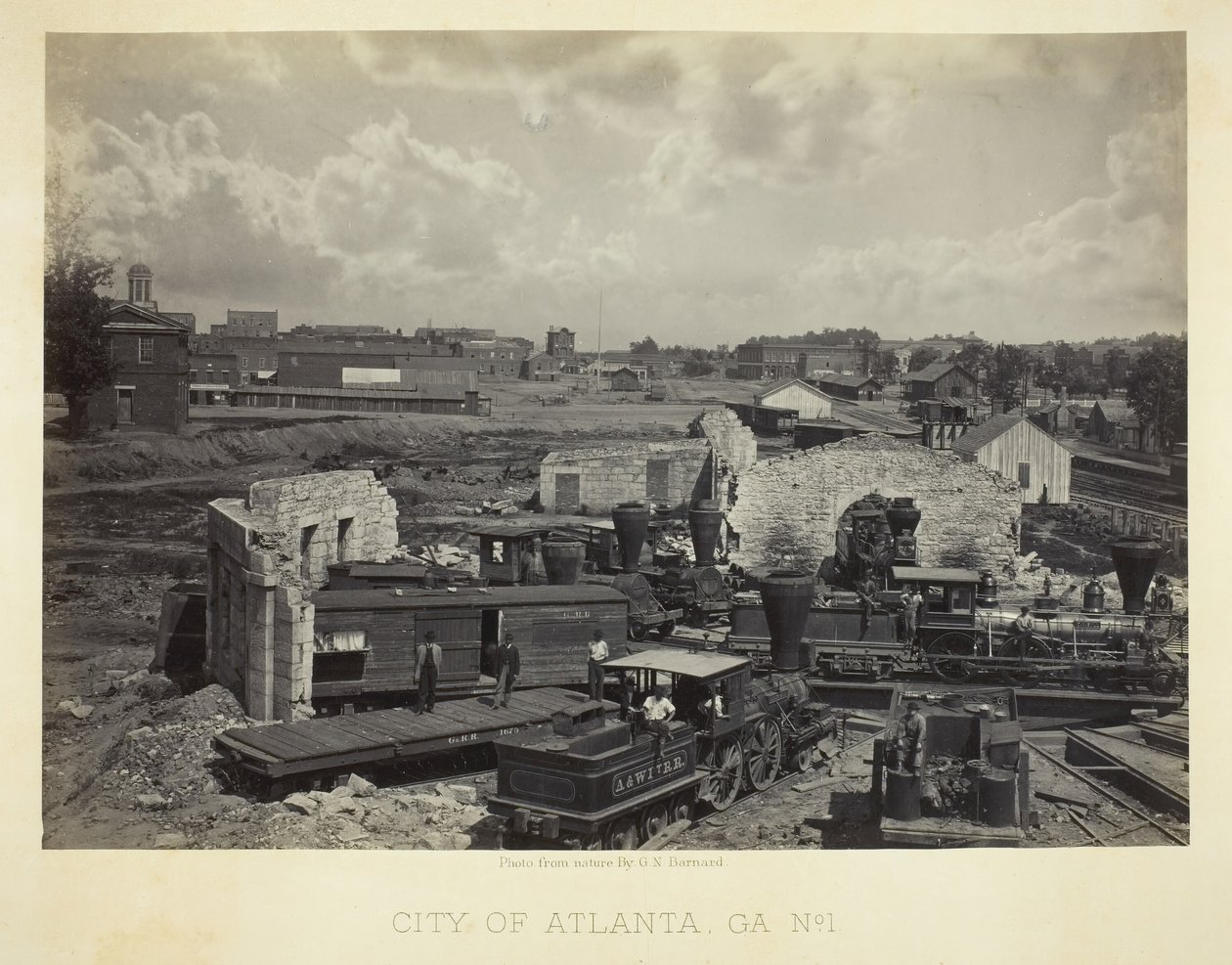 亚特兰大市，GA，第1号，1866年。 作者 乔治·N·巴纳德