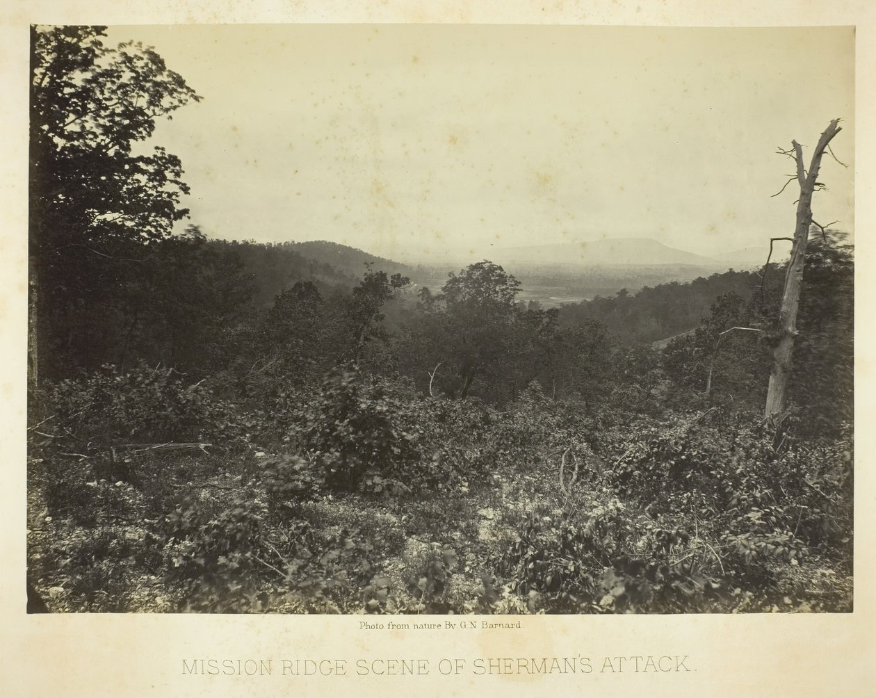 任务山庄 谢尔曼进攻的现场，1864年66。 作者 乔治·N·巴纳德