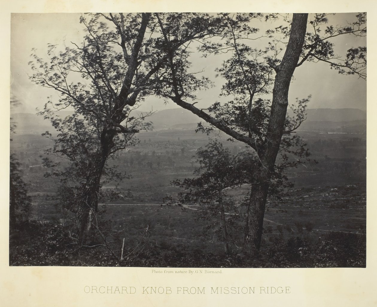 从Mission Ridge看Orchard Knob, 186466. 作者 乔治·N·巴纳德