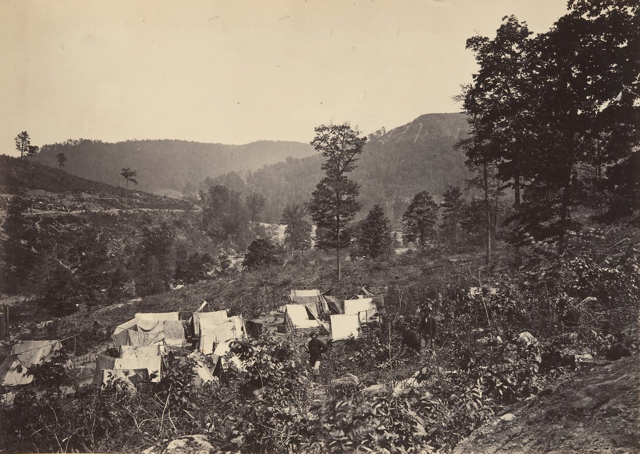 浣熊山脉的山口，怀特塞德第2号，1860年代。 作者 乔治·N·巴纳德