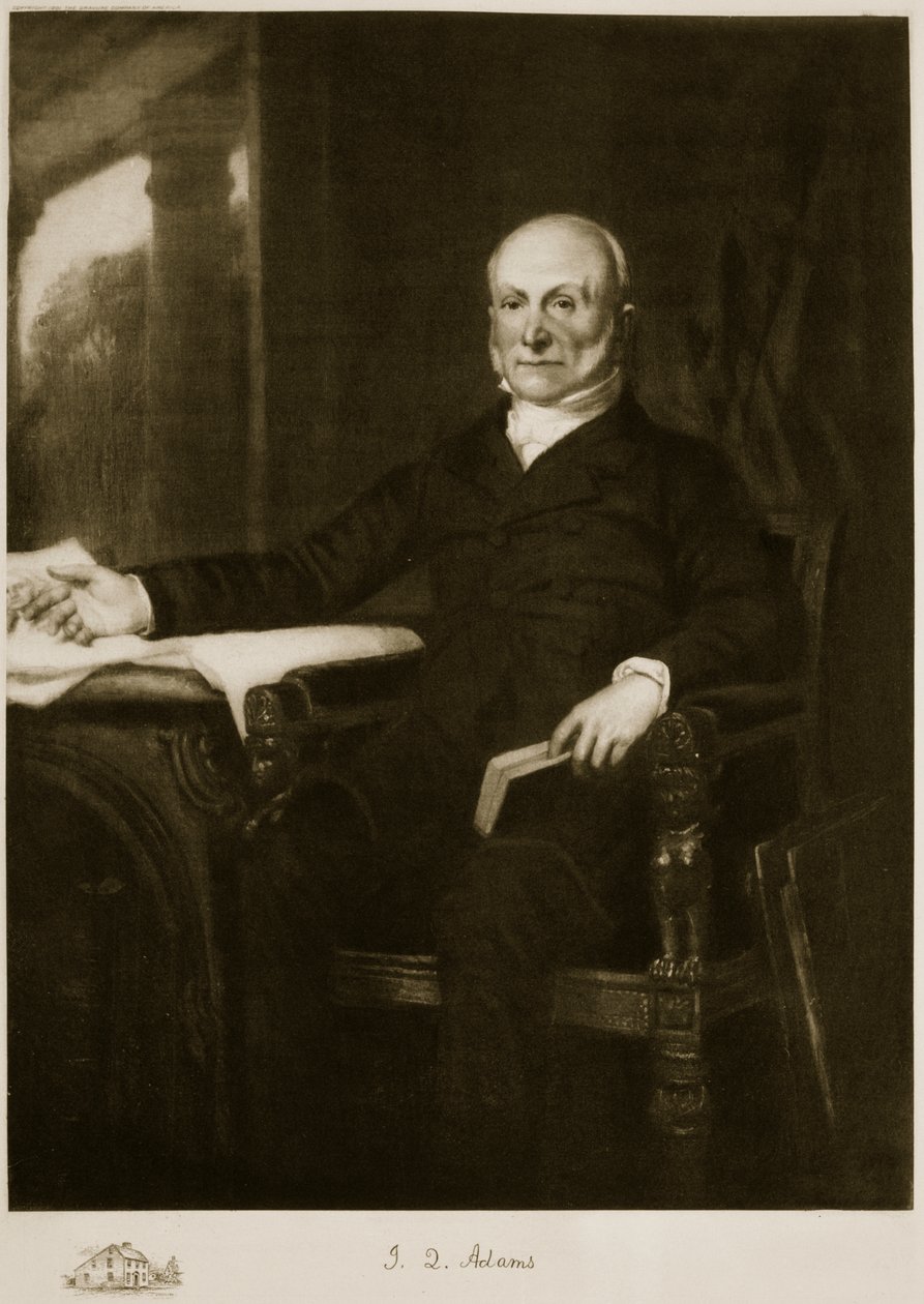 John Quincy Adams，美利坚合众国第六任总统，酒吧。 1901年（照相凹版）（另见102587） 作者 乔治·彼得·亚历山大·希利