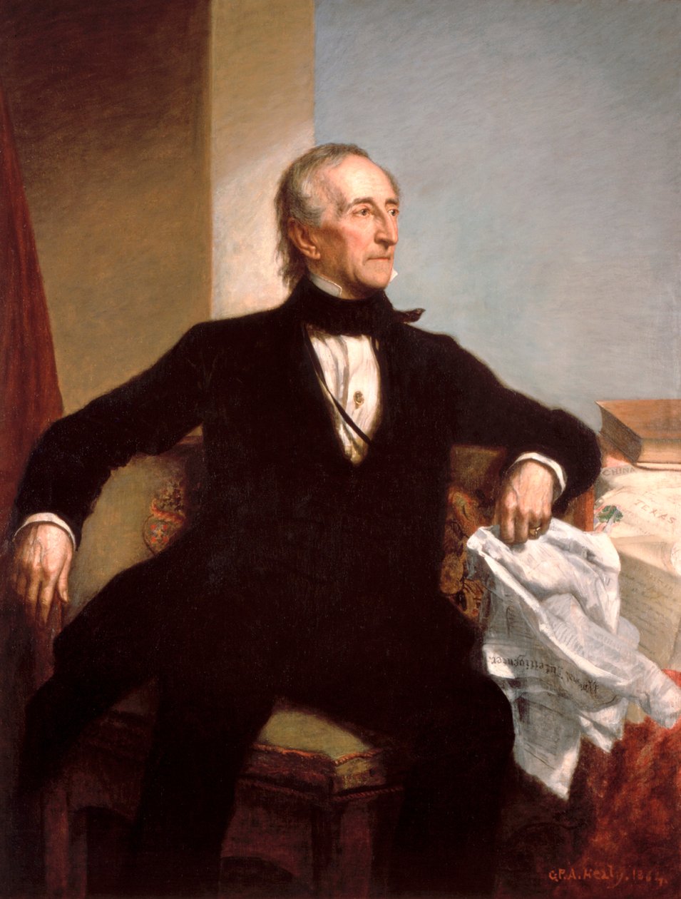 George P. A. Healy 总统约翰泰勒的官方肖像 作者 乔治·彼得·亚历山大·希利
