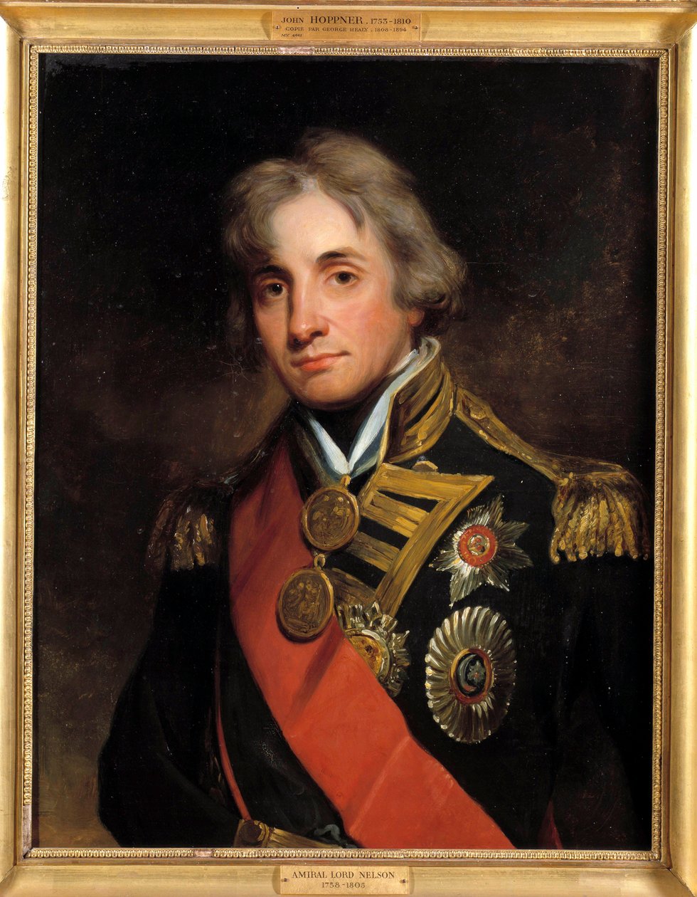 勃朗特公爵 (1758-1805) 海军上将 Horatio 子爵的肖像 乔治·希利 (1808-1894) 19 世纪的绘画。 昏暗 0,73 x 0,57 m 作者 乔治·彼得·亚历山大·希利