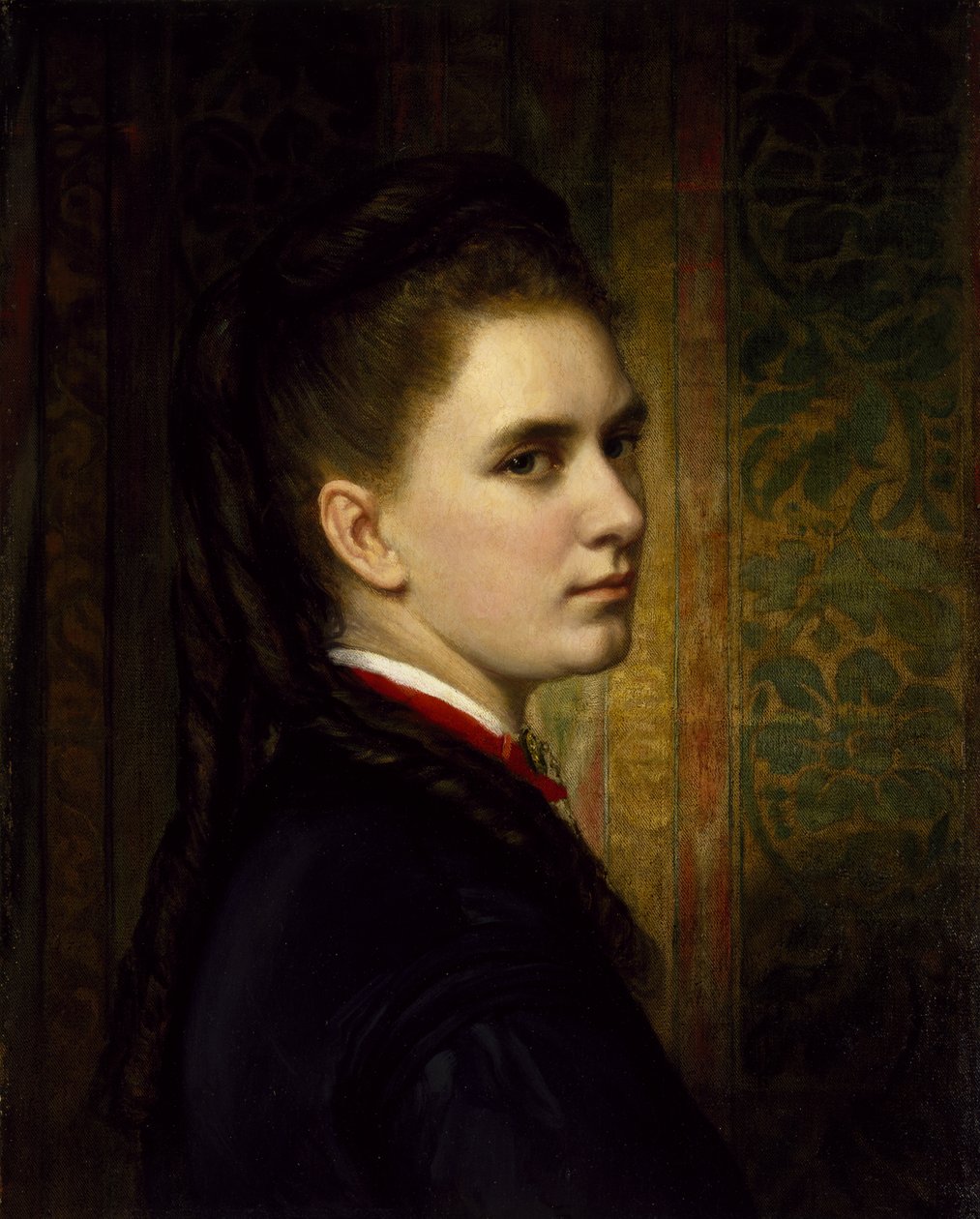 艺术家女儿Maria Healy的肖像，c。 1871年 作者 乔治·彼得·亚历山大·希利