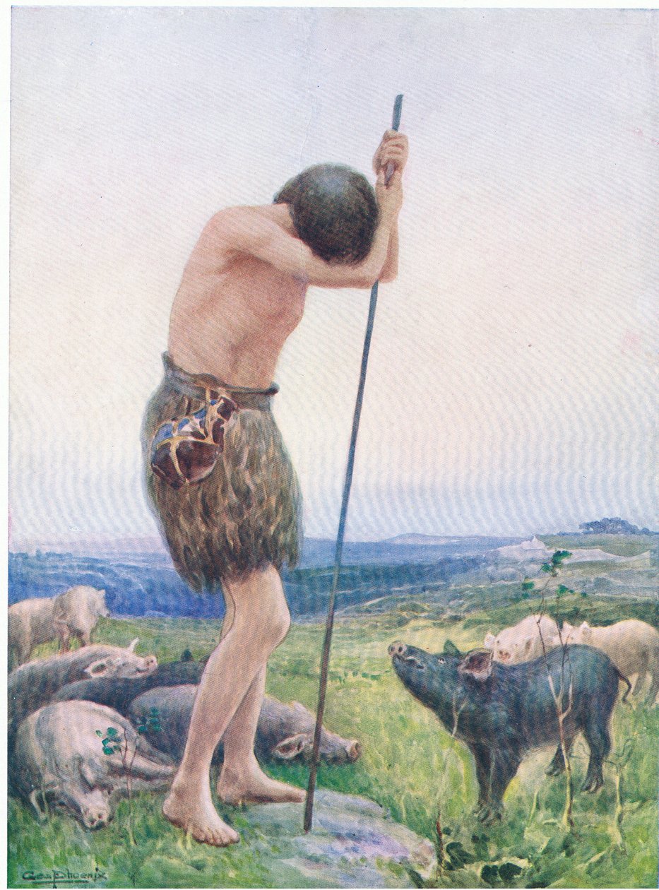 The Prodigal的儿子，来自The Thomas Picture Book，由Thomas Nelson出版，1950年 作者 乔治·菲尼克斯