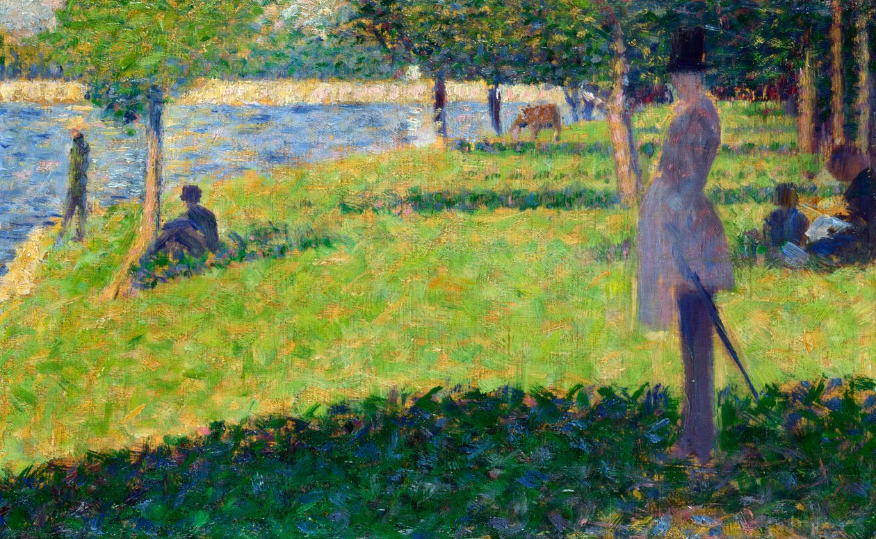 La Grande Jatte的研究，1884-1885年 作者 乔治·皮埃尔·修拉