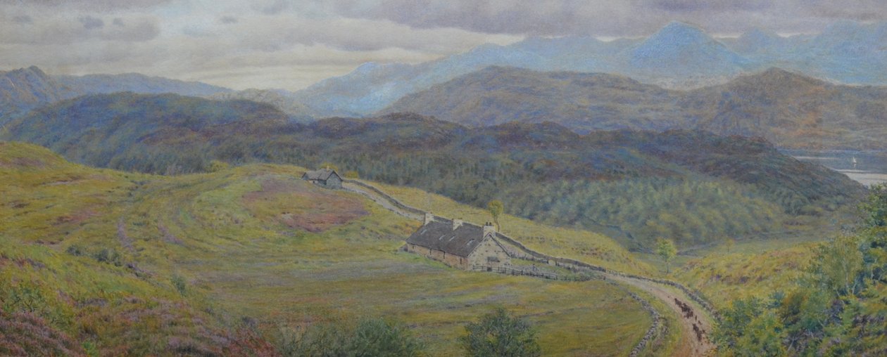 在阿里赛格--因弗内斯郡海岸，约 1866 年（水彩画） 作者 乔治·普赖斯