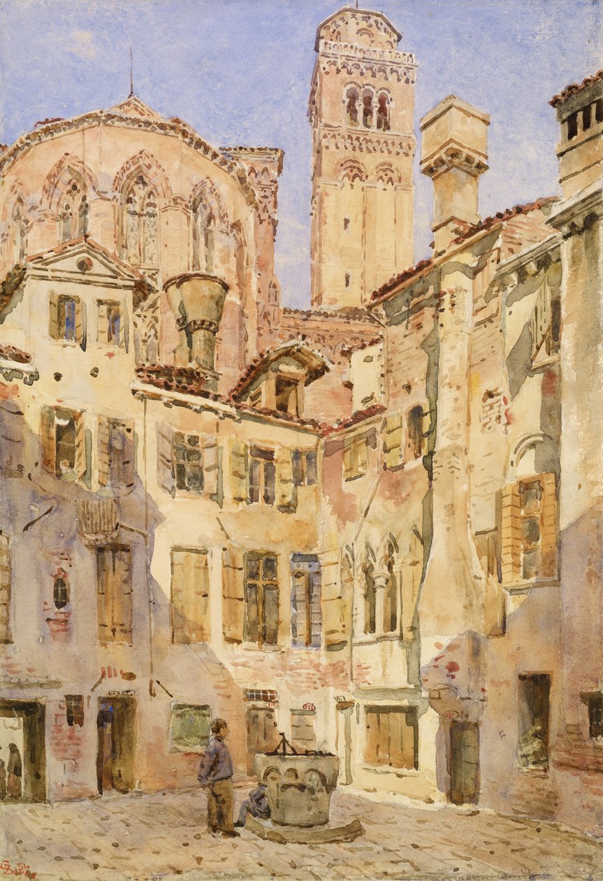 威尼斯弗雷里教堂，摄于1854年，来自Campiello San Rocco 作者 乔治·普赖斯