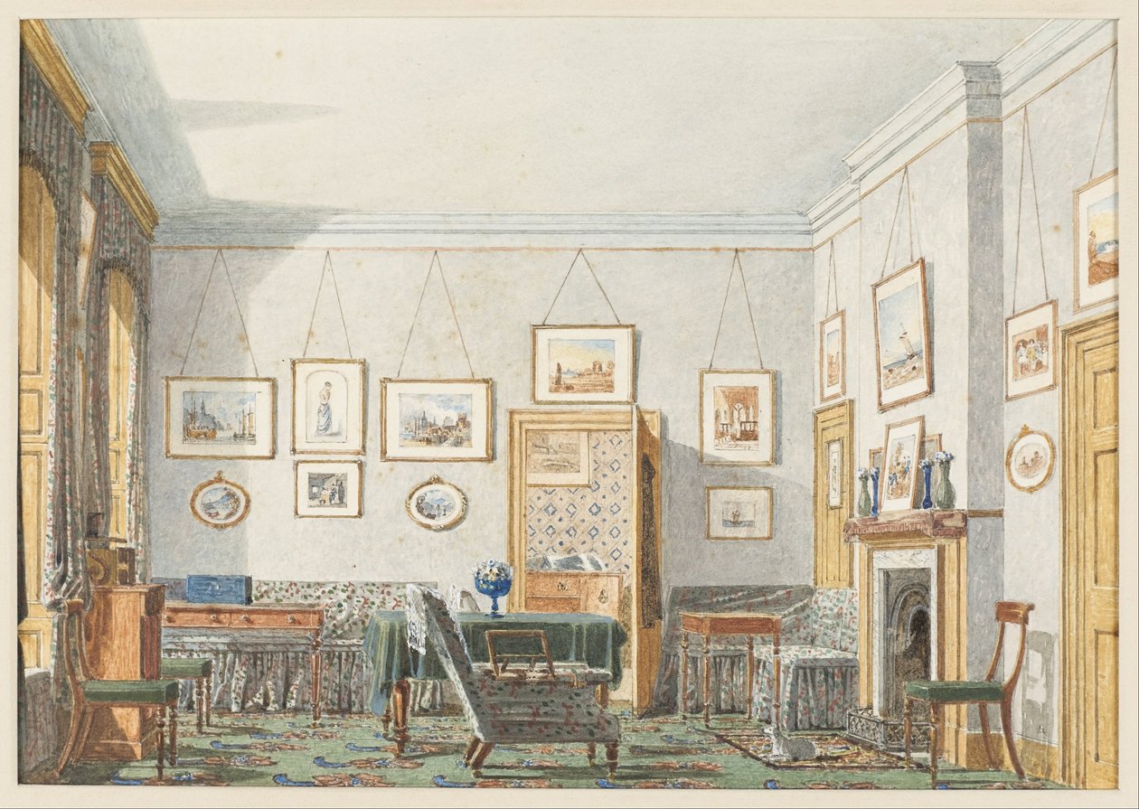 乔治·詹姆斯·德拉蒙德（George James Drummond）在牛津的房间，1853年 作者 乔治·派恩